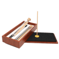 Coffret 26 batônnets d'encens Oud de 10,5cm double format 1,3/3mm avec support bâtonnet