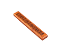 Porte-encens long en bois naturel teinté noyer