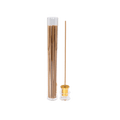 Etui transparent avec capuchon porte-encens et 20 bâtonnets d’encens Oud de 10,5cm/1,3mm