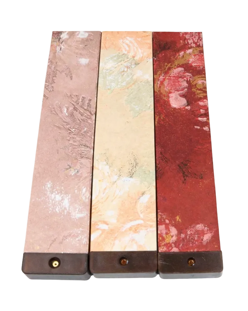 Etui raffiné de 20 bâtonnets d'encens Oud de 21cm/1,3mm avec support