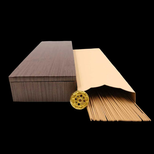 Coffret 40 bâtonnets d’encens Oud de 21cm/1,3mm avec porte-encens